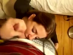 My yummy dark-haired slut acquires protein facial mask 